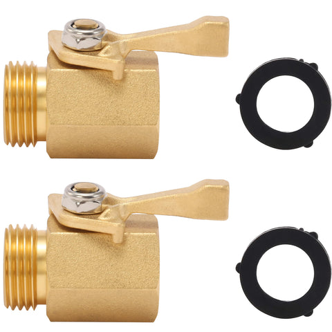 M MINGLE brass valve with ergonomic handle for comfortable water control.