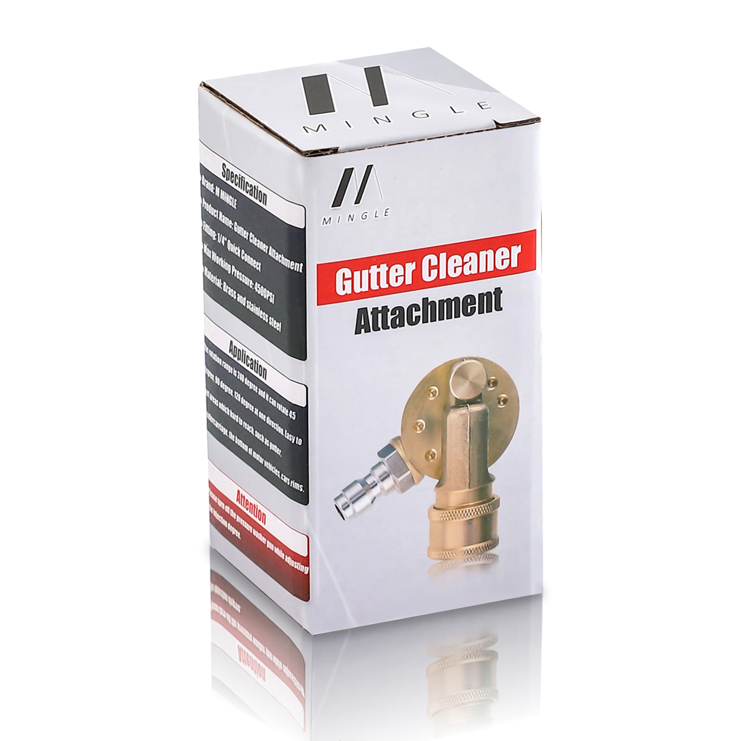 M MINGLE underbody cleaner attachment for vehicles and rims.