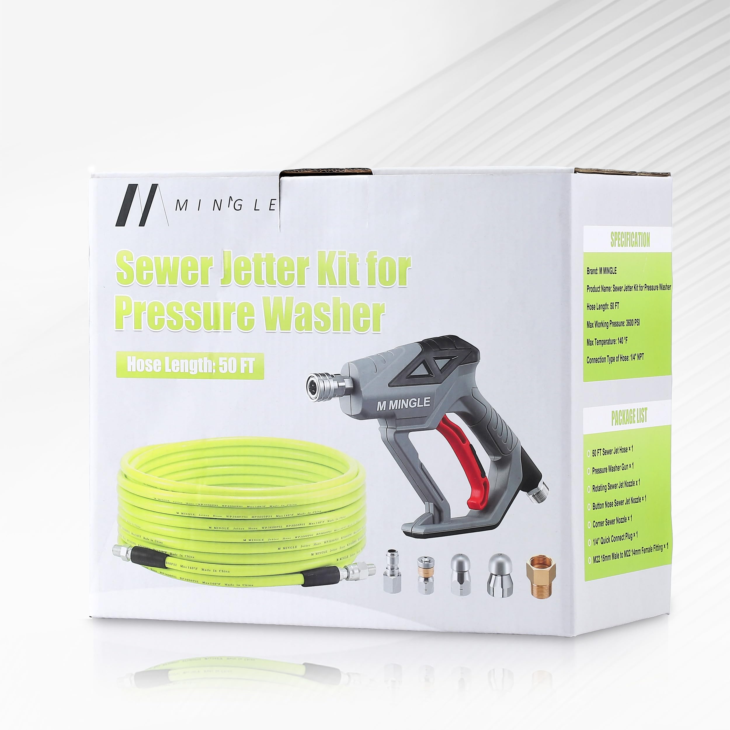 M MINGLE wrenches and tape kit supports secure, watertight installation.