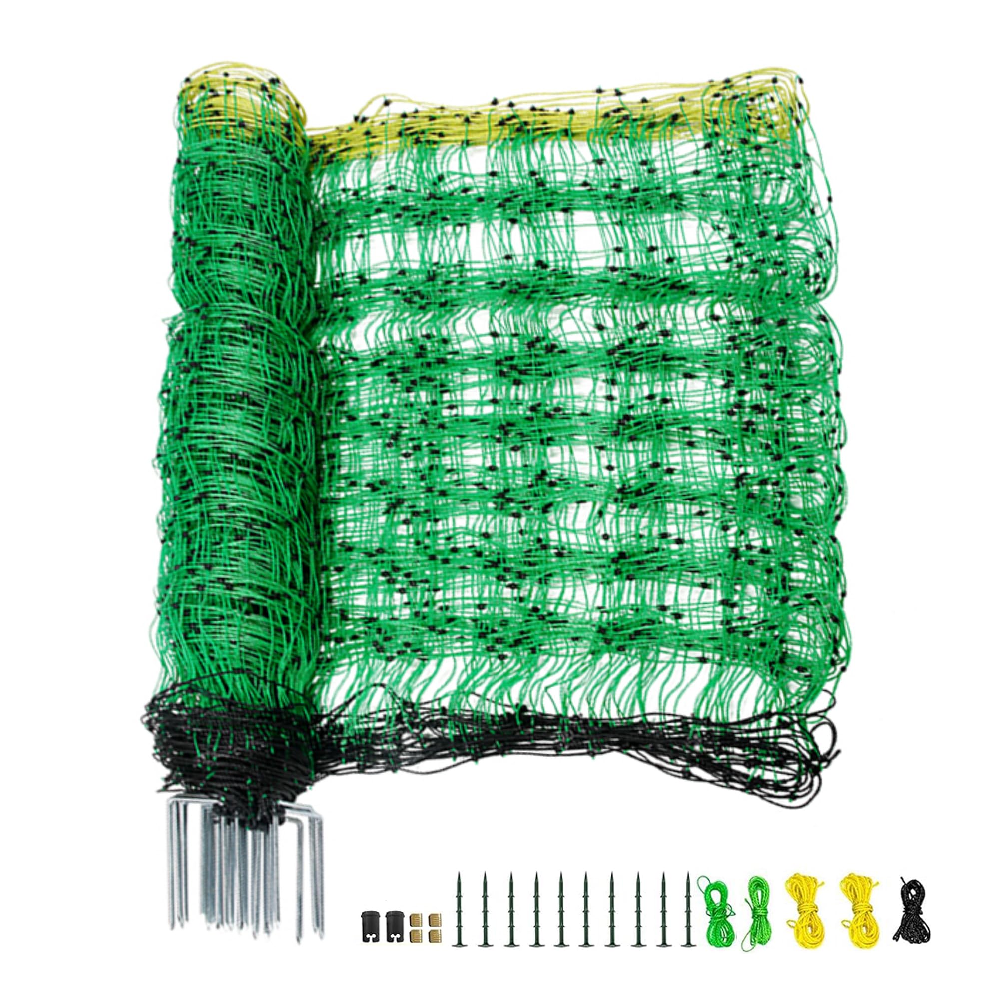 M MINGYA electric fencing net unrolled for quick pasture setup and livestock safety