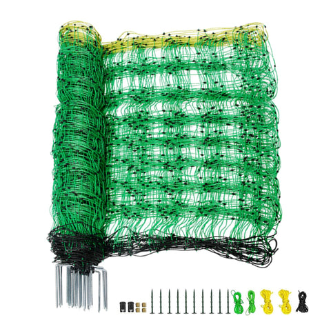 M MINGYA electric fencing net unrolled for quick pasture setup and livestock safety