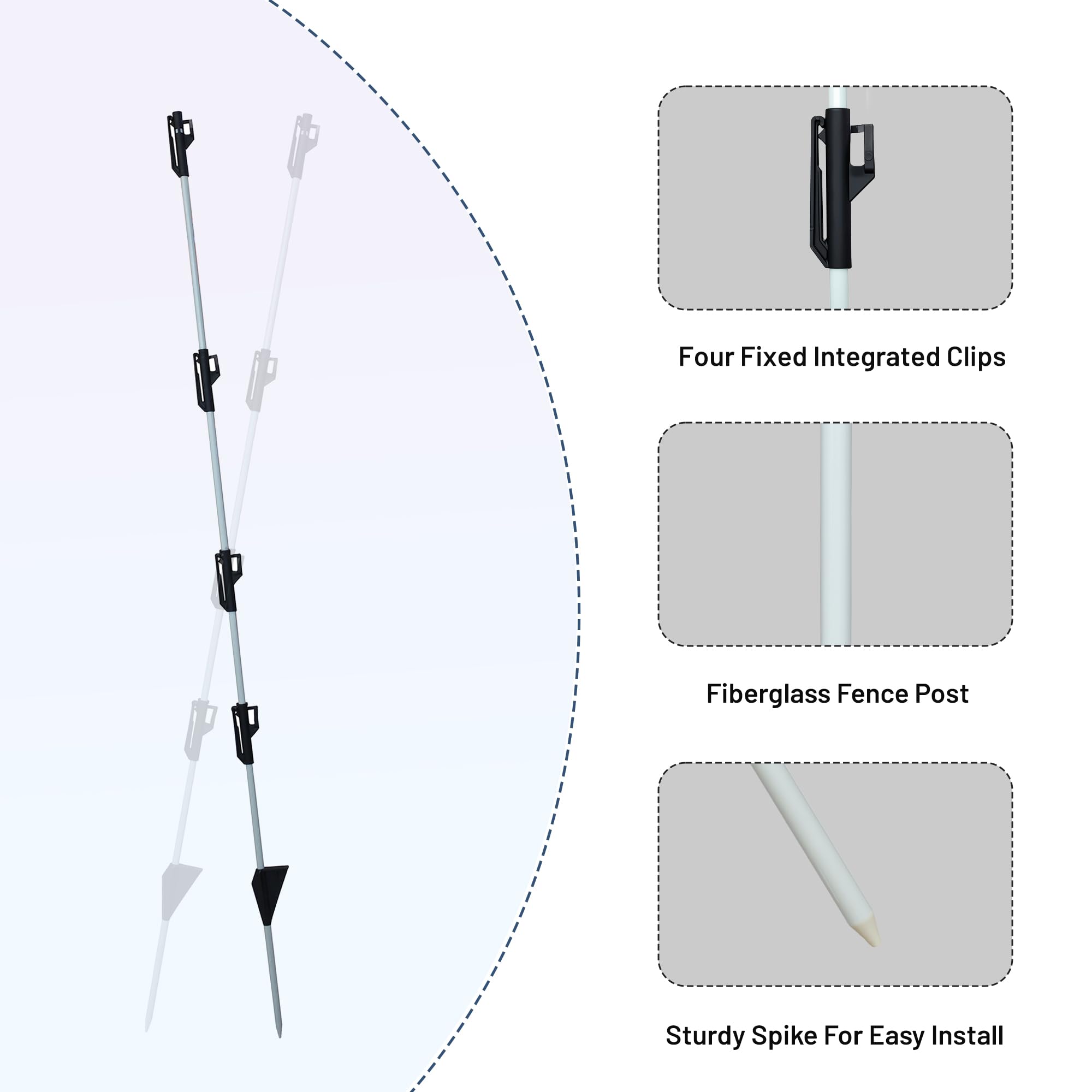 M MINGYA step-in base shown for fast, tool-free ground insertion.