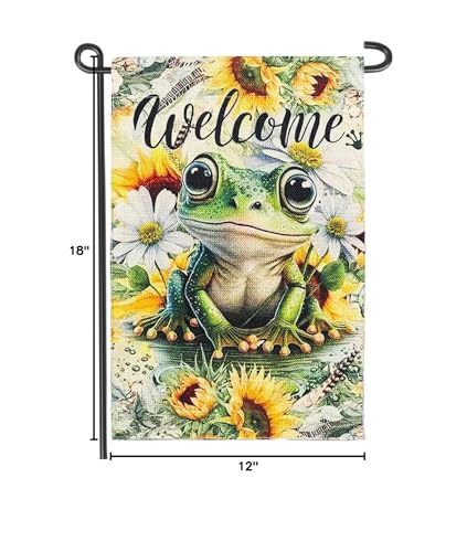 MMIUAEG Sunflower Double-Sided Flag, weather-resistant garden decor for seasonal charm