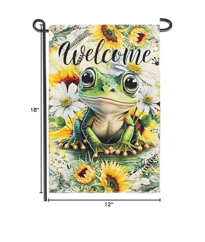 MMIUAEG Sunflower Double-Sided Flag, weather-resistant garden decor for seasonal charm