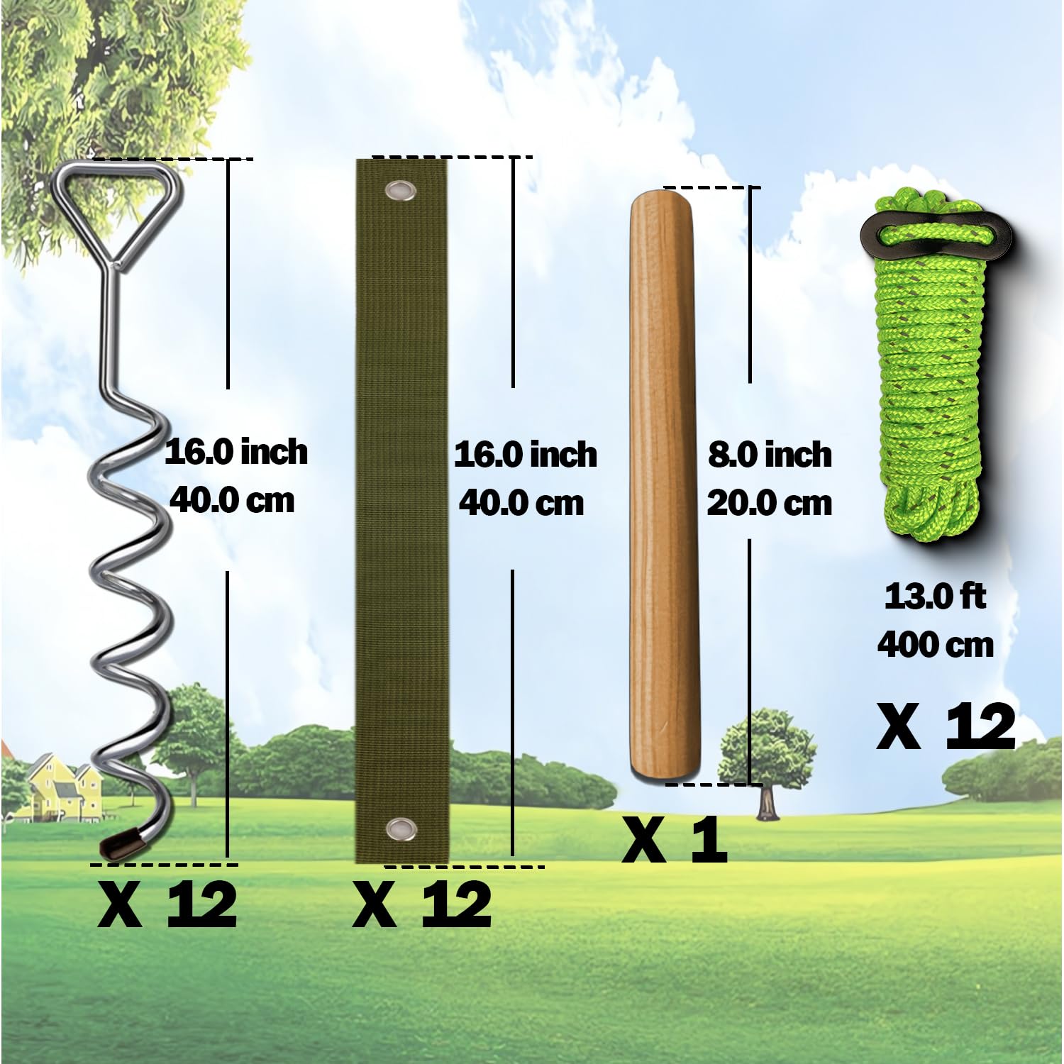 MNPARTS reflective nylon support rope enhances night visibility to prevent collisions