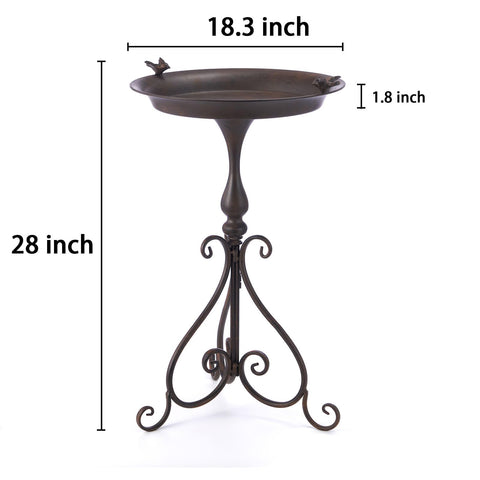 MNRYLKB birdbath-outdoor-garden-decor demonstrates versatile yard decor attracting wildlife