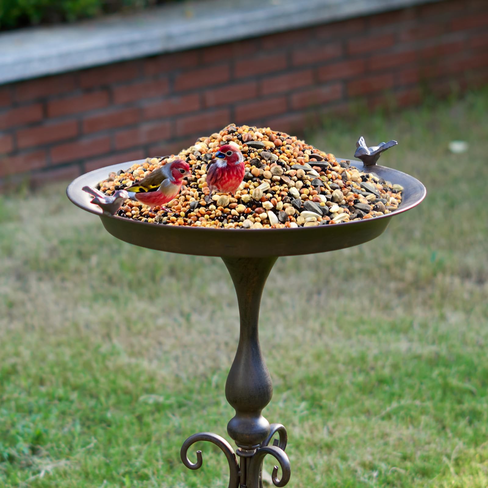 MNRYLKB birdbath-stand-assembly shows easy setup for quick garden enjoyment