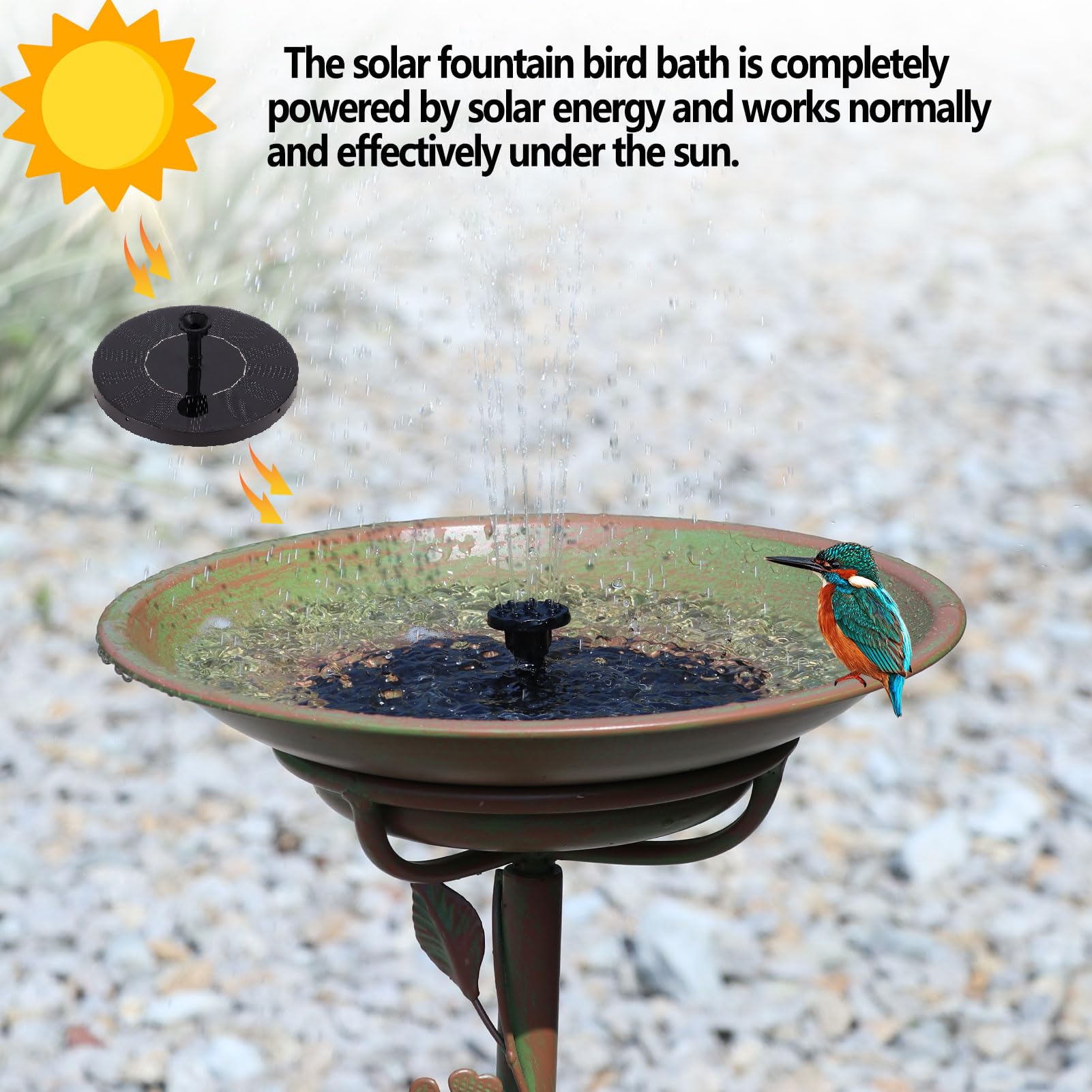 MNRYLKB durable metal finish resists rust and weathering.