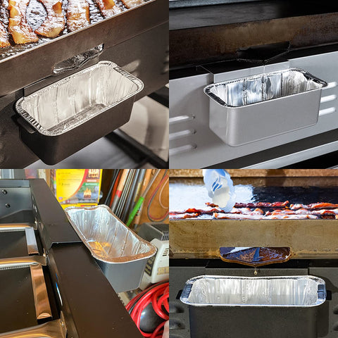MOACOCK 17-inch foil liner for compact grill setups and quick changes.