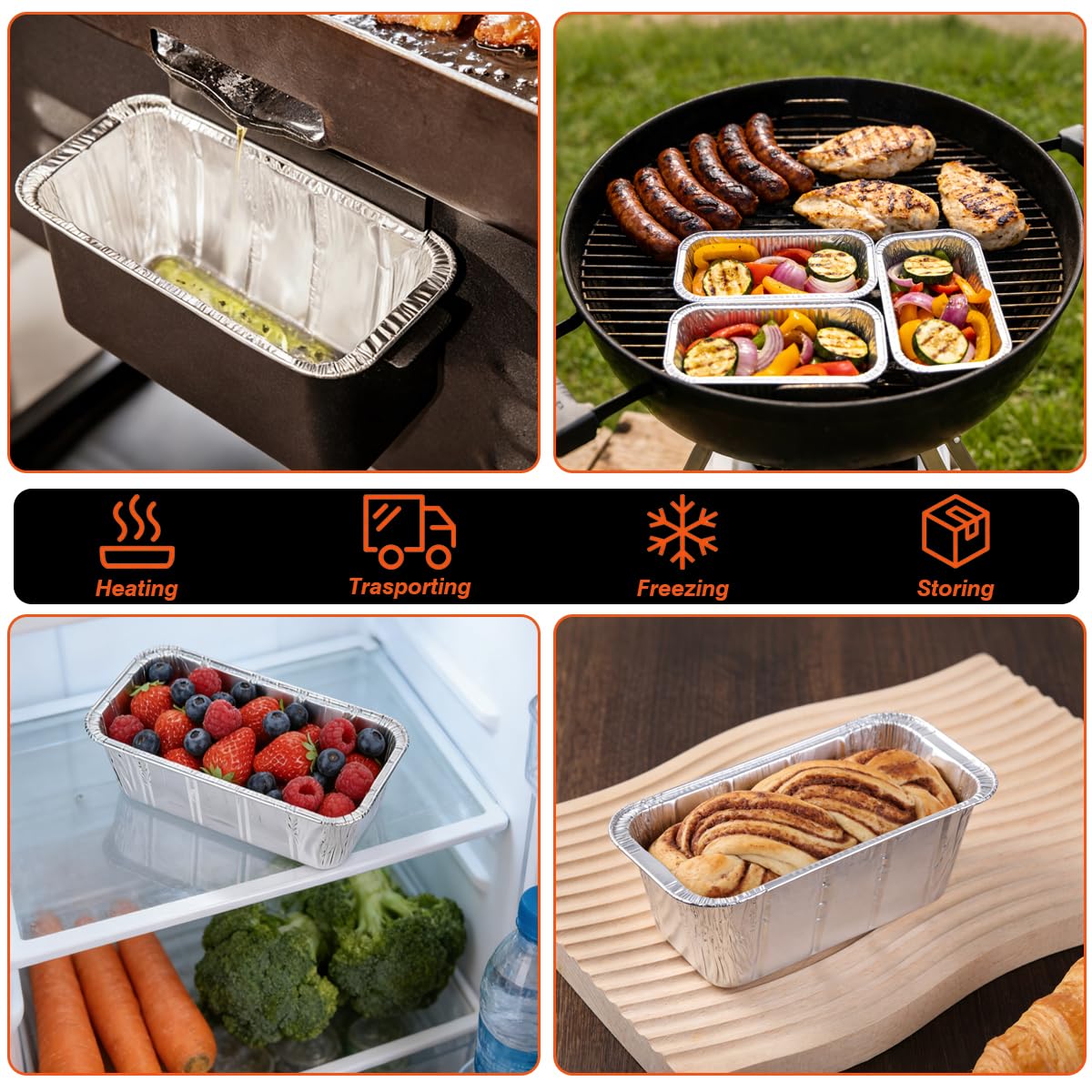 MOACOCK 22-inch tray liner for grease containment and easy disposal.