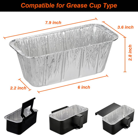 MOACOCK 28-inch drip pan liner in use for quick cleanup during outdoor grilling.