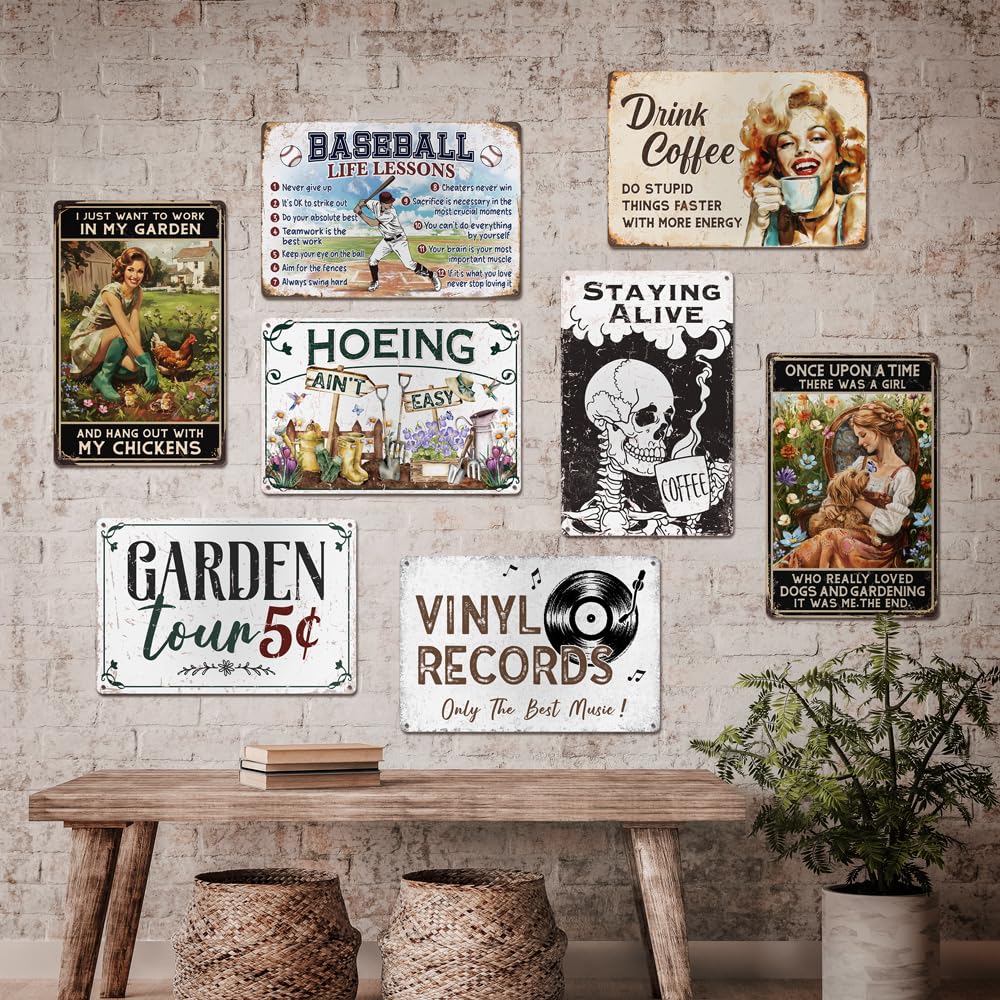 Moanlor Art bright-colors sign, vibrant garden decor for patios and fences.