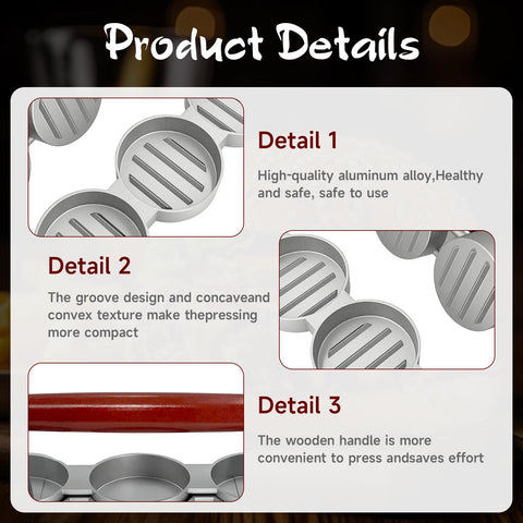 MOASIOP patty press showing non-stick coating for easy release