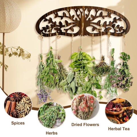 MOASIOP adjustable hooks organize herbs, flowers, or spices effortlessly