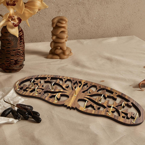 MOASIOP rustic hanging decor doubles as practical kitchen storage