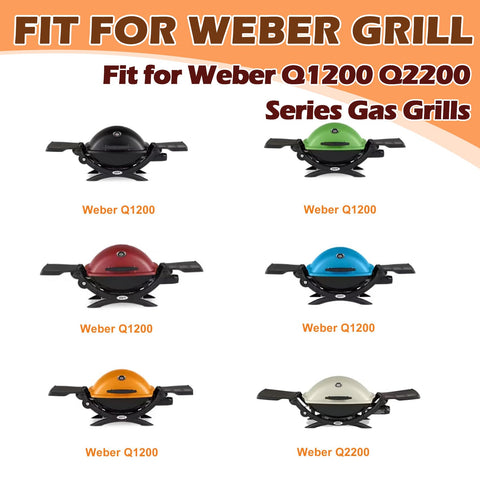 Push-button assembly shot illustrating easy replacement for Weber Q1200/2200 grills