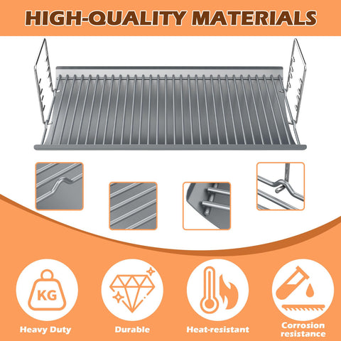 MOASKER two fire grate hangers included; supports grate stability