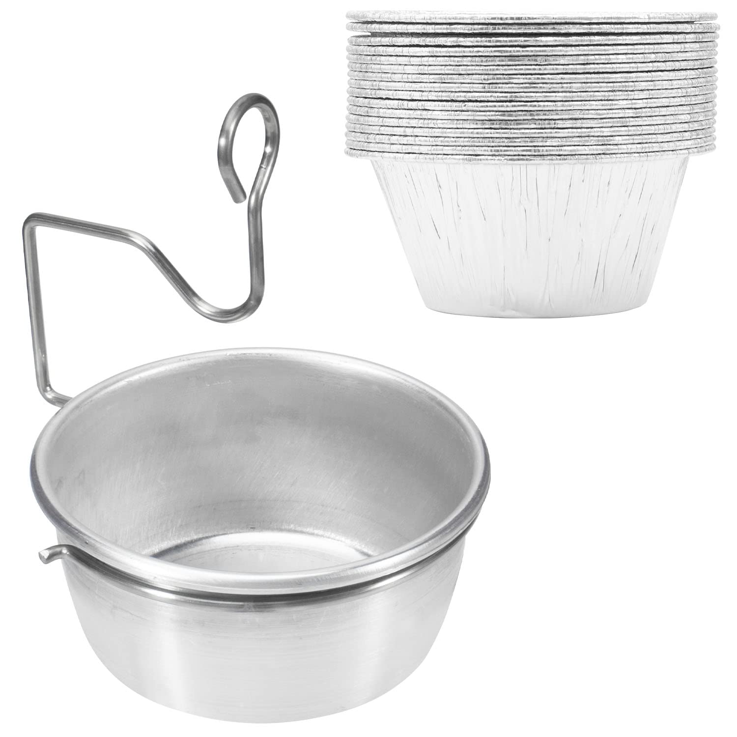 MOASKER grease cup clip securing the tray for clean, mess-free grilling