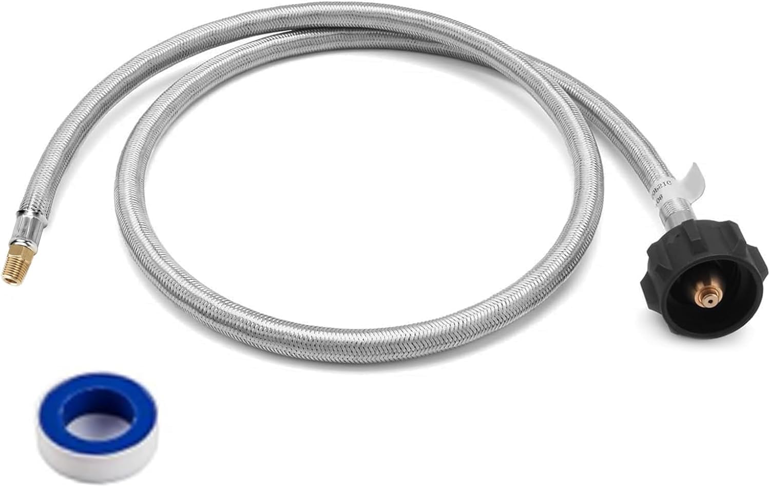 MOASKER RV propane hose, 3 ft, 1/4 in NPT, secure RV regulator connection