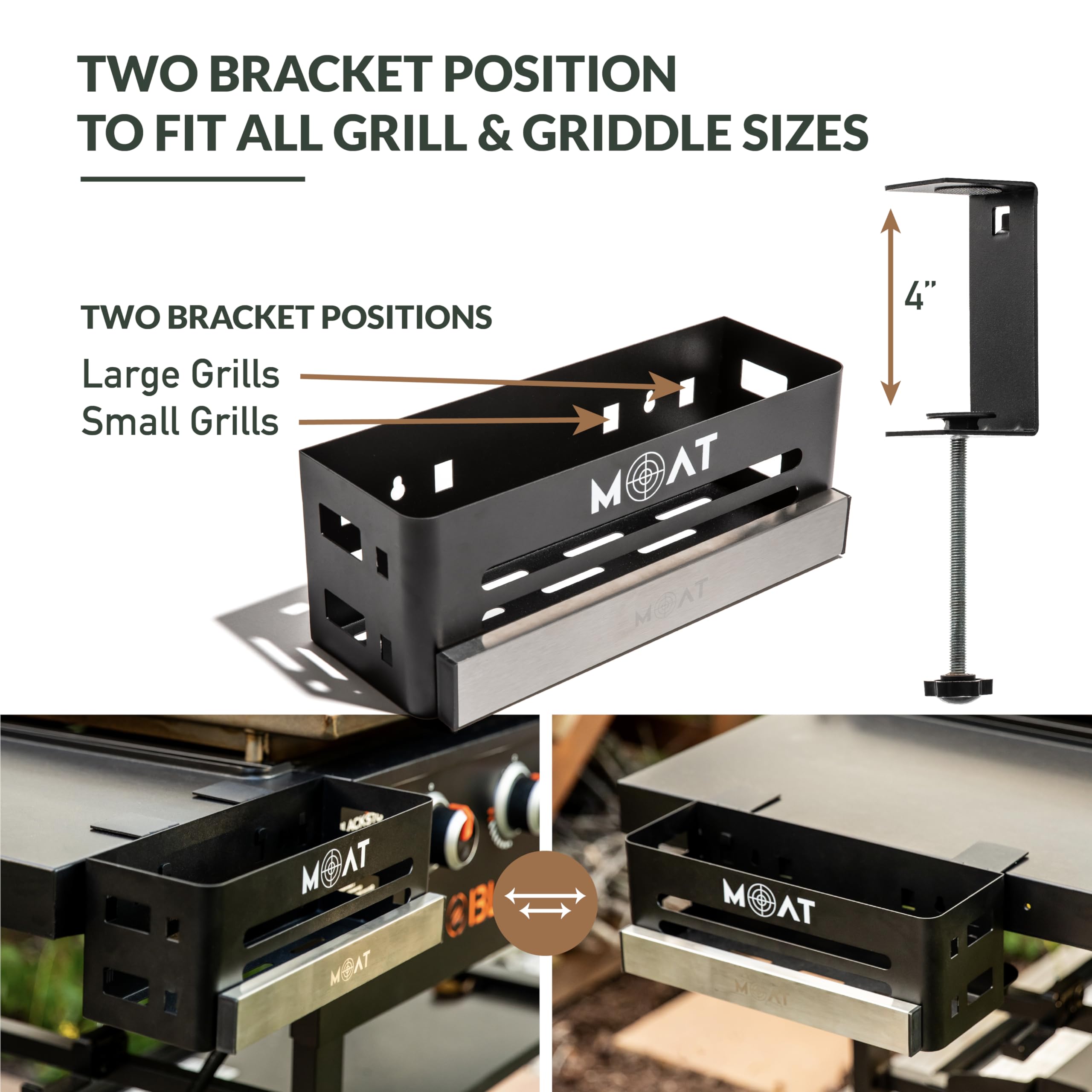MOAT grill tools organizer with magnetic hold keeps tongs within reach.