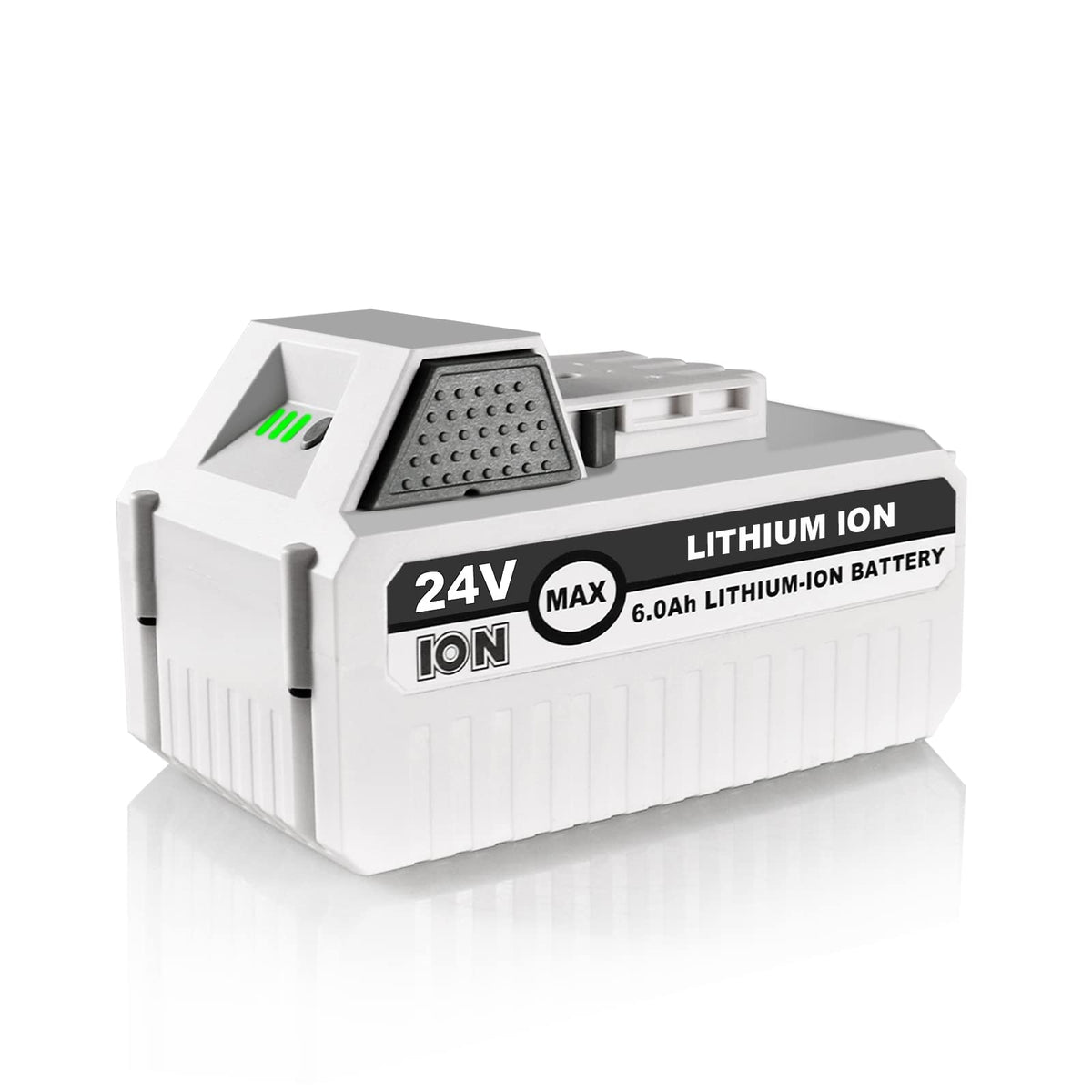 Moccdor 6.0Ah 24V battery for Snow Joe in use, extended runtime