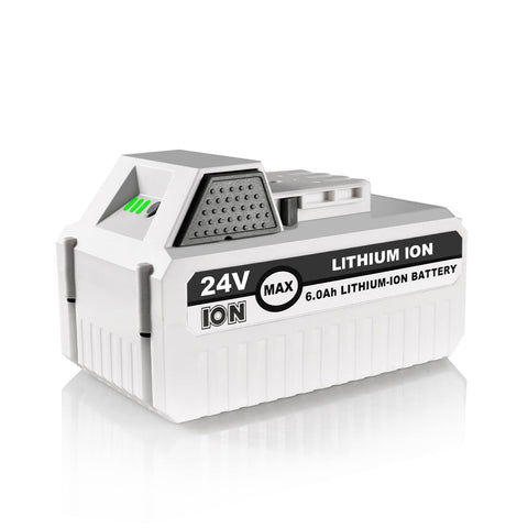Moccdor 6.0Ah 24V battery for Snow Joe in use, extended runtime