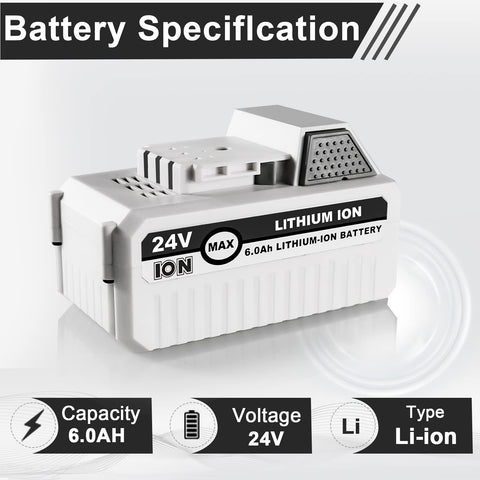 Side view of the Moccdor 24V battery showing compact form factor