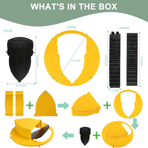 MociMoci rotating bait tray holds bait for easy rodent attraction.