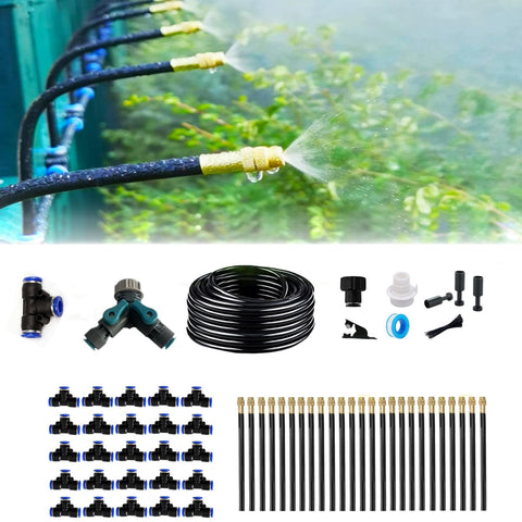 MOCOBER 100ft irrigation tube enables broad, even garden watering.