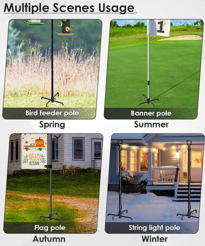 Mocomax durable metal base with rust-resistant coating for long-lasting outdoor use.
