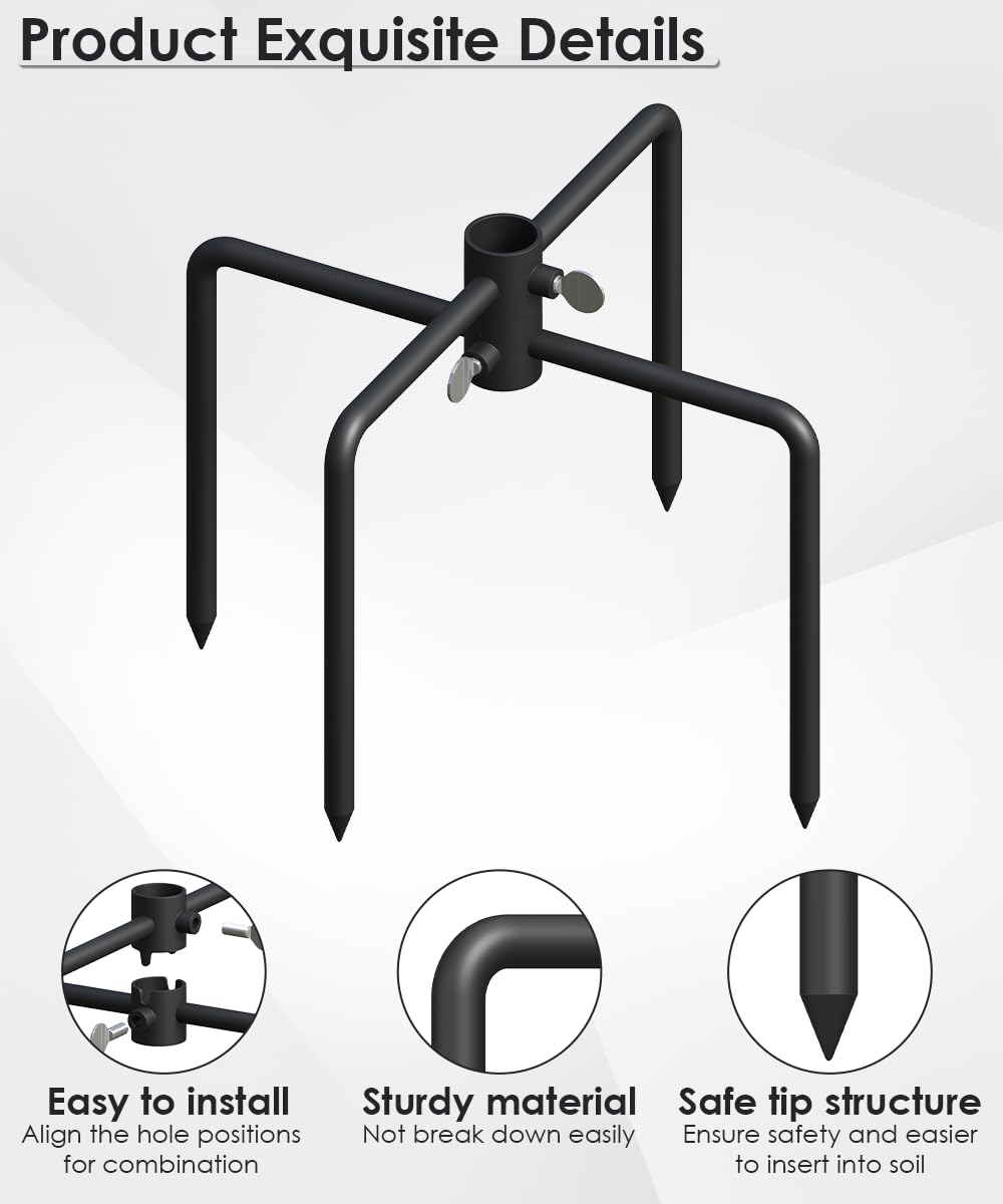 Mocomax movie screen pole stand keeps a portable setup upright outdoors.