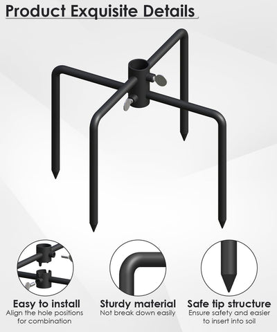 Mocomax movie screen pole stand keeps a portable setup upright outdoors.