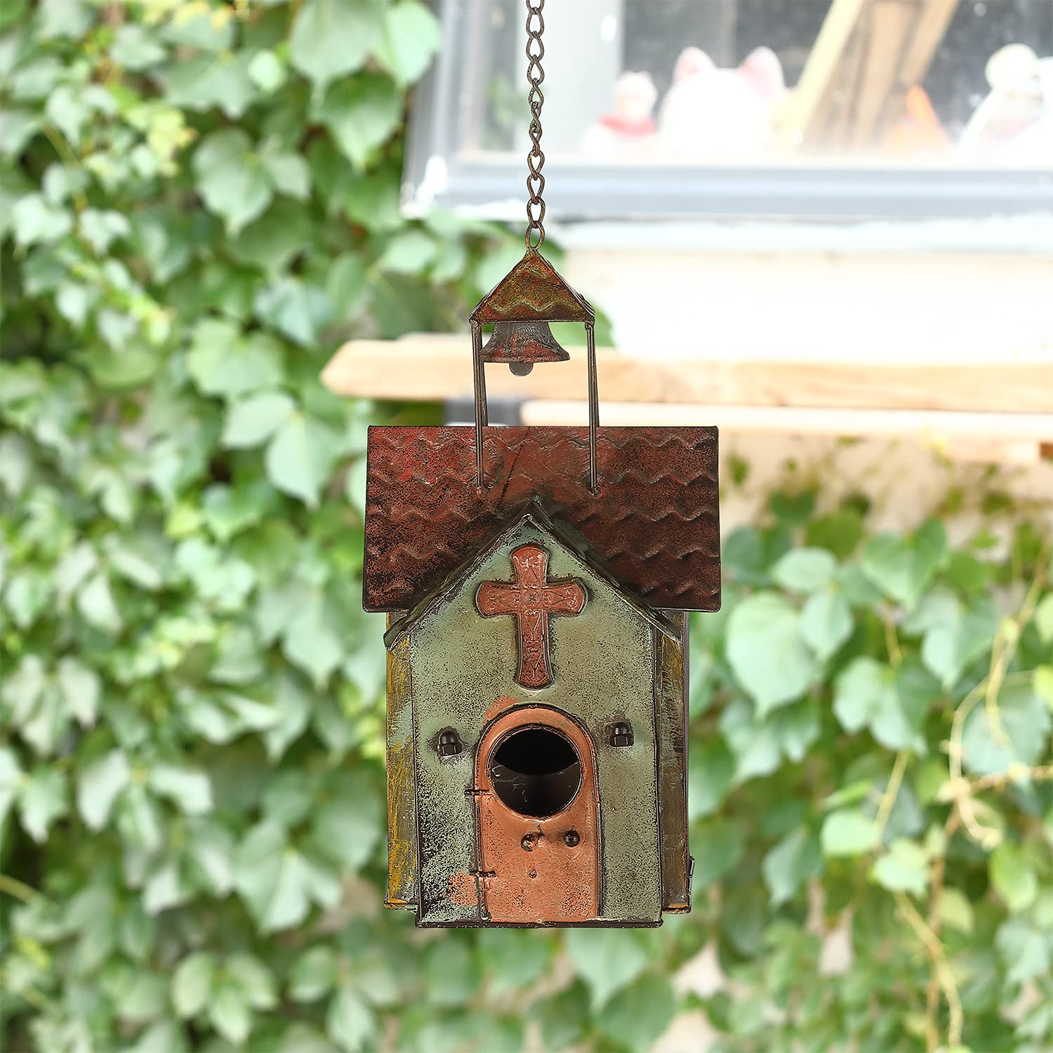 MOCOME arched door opening bird house invites natural visitors to explore