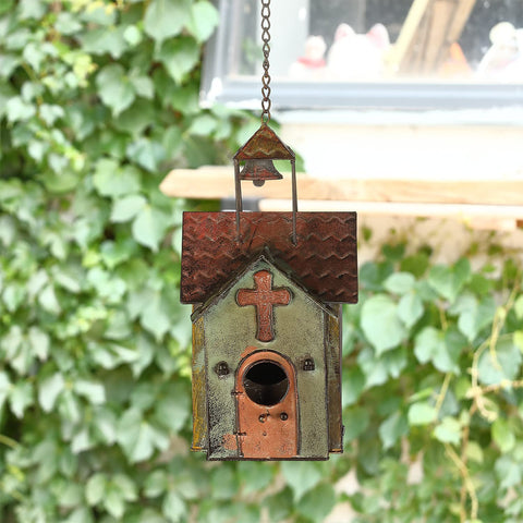 MOCOME arched door opening bird house invites natural visitors to explore