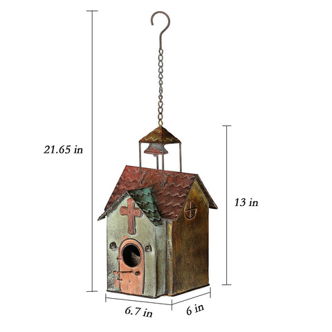 MOCOME bird house hanging chain and S-hook for easy outdoor installation