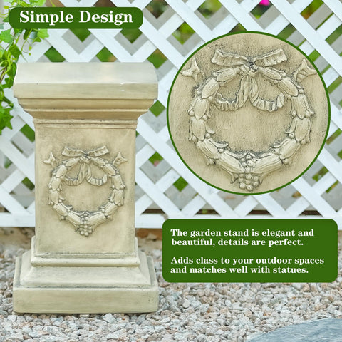 MOCOME 19.57-inch tall stand showcases statues with elevated visibility.