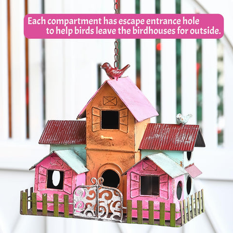MOCOME safe bird house with appropriate entry size to deter larger intruders.