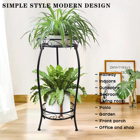 MOCORY metal plant shelf boosts space-saving organization for balcony or patio
