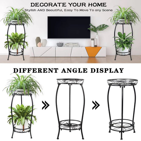 MOCORY simple style plant stand complements rustic, modern decor
