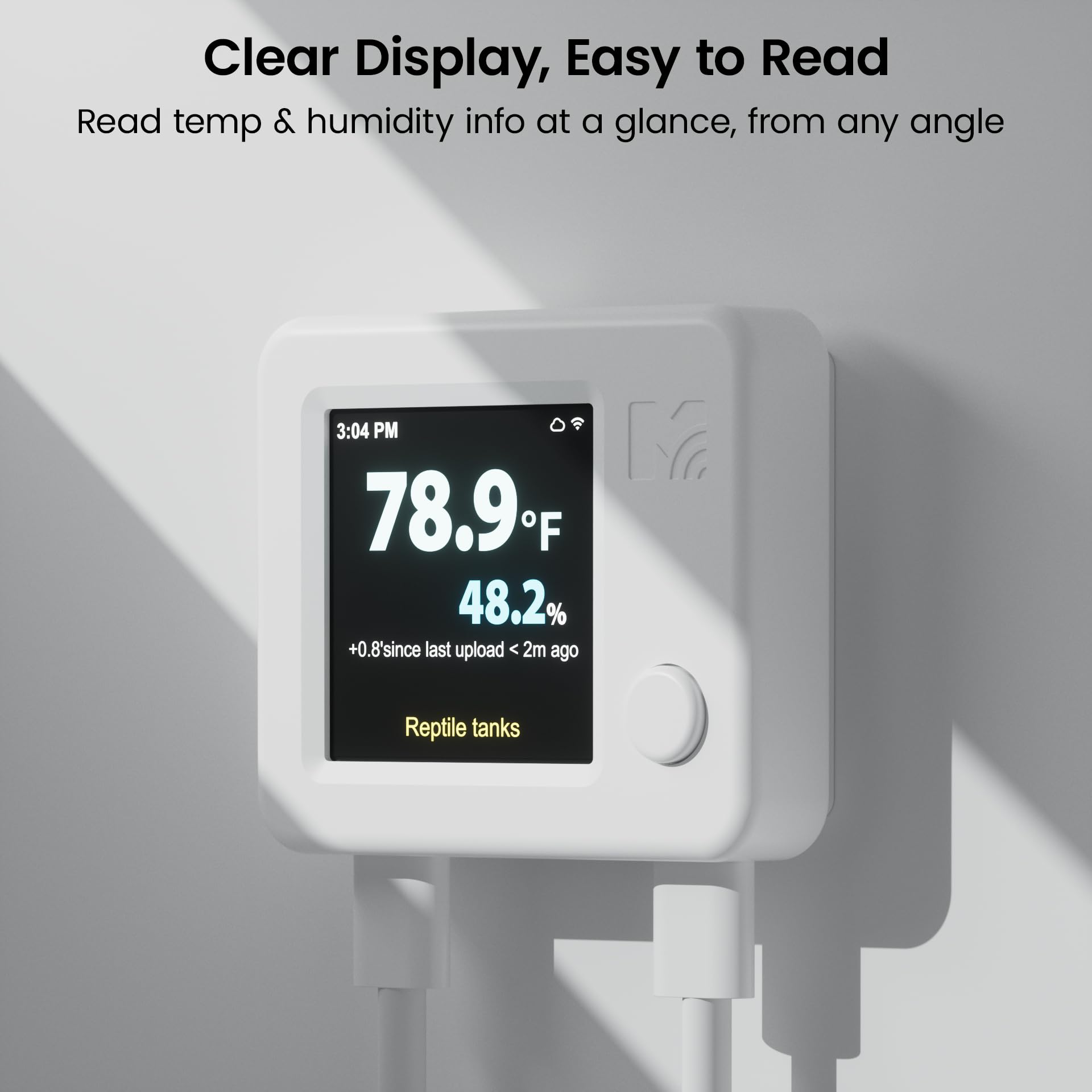 MOCREO app interface displaying readings and alerts