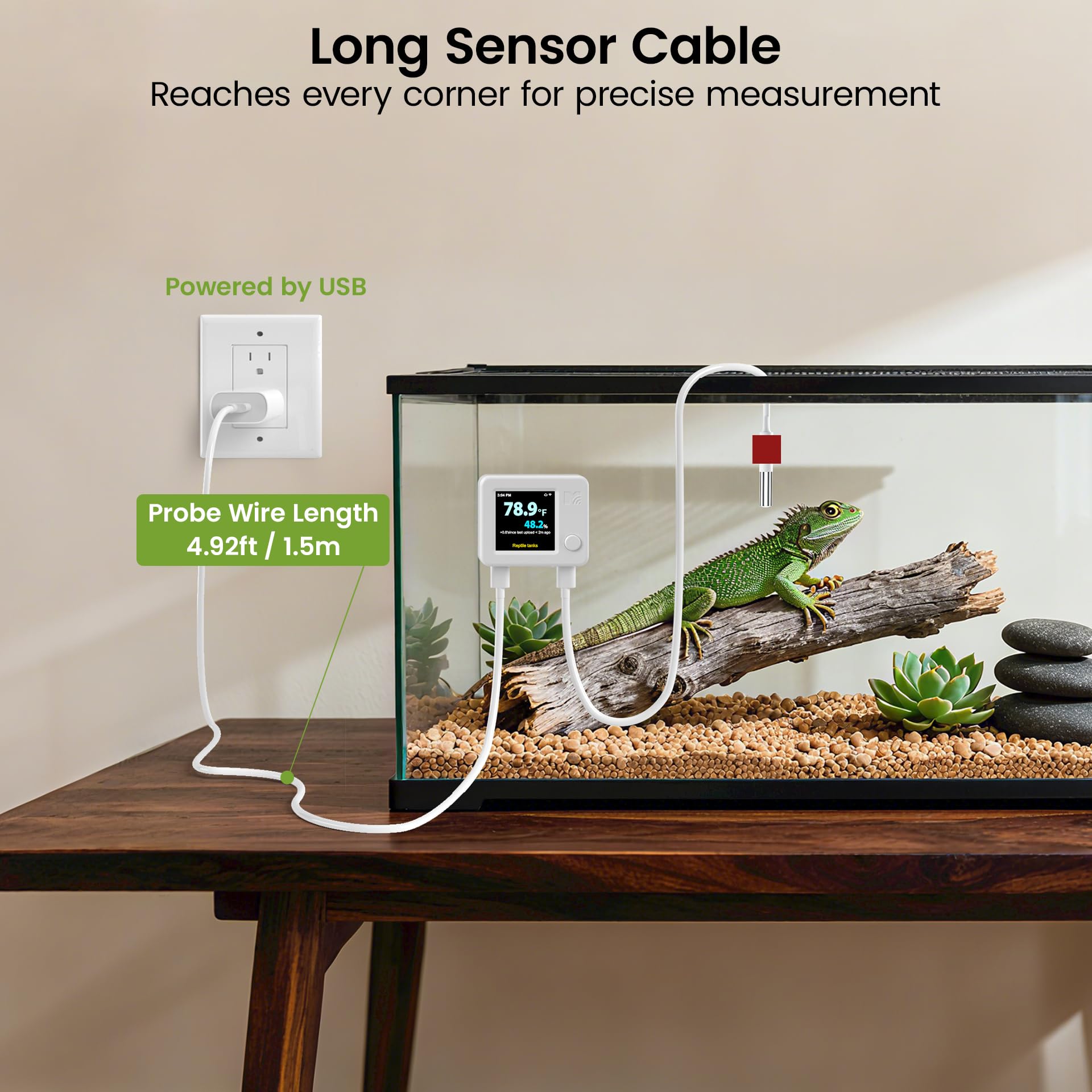 Screen-off mode on MOCREO to reduce light in nocturnal enclosures