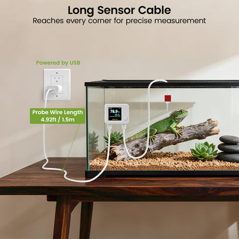 Screen-off mode on MOCREO to reduce light in nocturnal enclosures