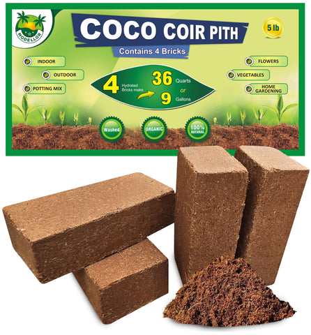 MODELLOR 4-bricks coco coir packaging shows premium pre-washed medium for clean setup.
