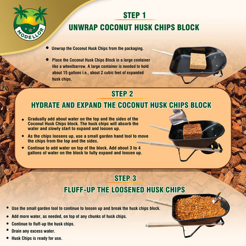 MODELLOR Coco Chips in a reptile habitat bedding providing soft, odor-absorbing comfort.