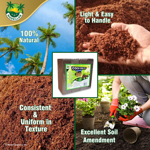 MODELLOR vegetable garden coir base suitable for raised beds and containers.