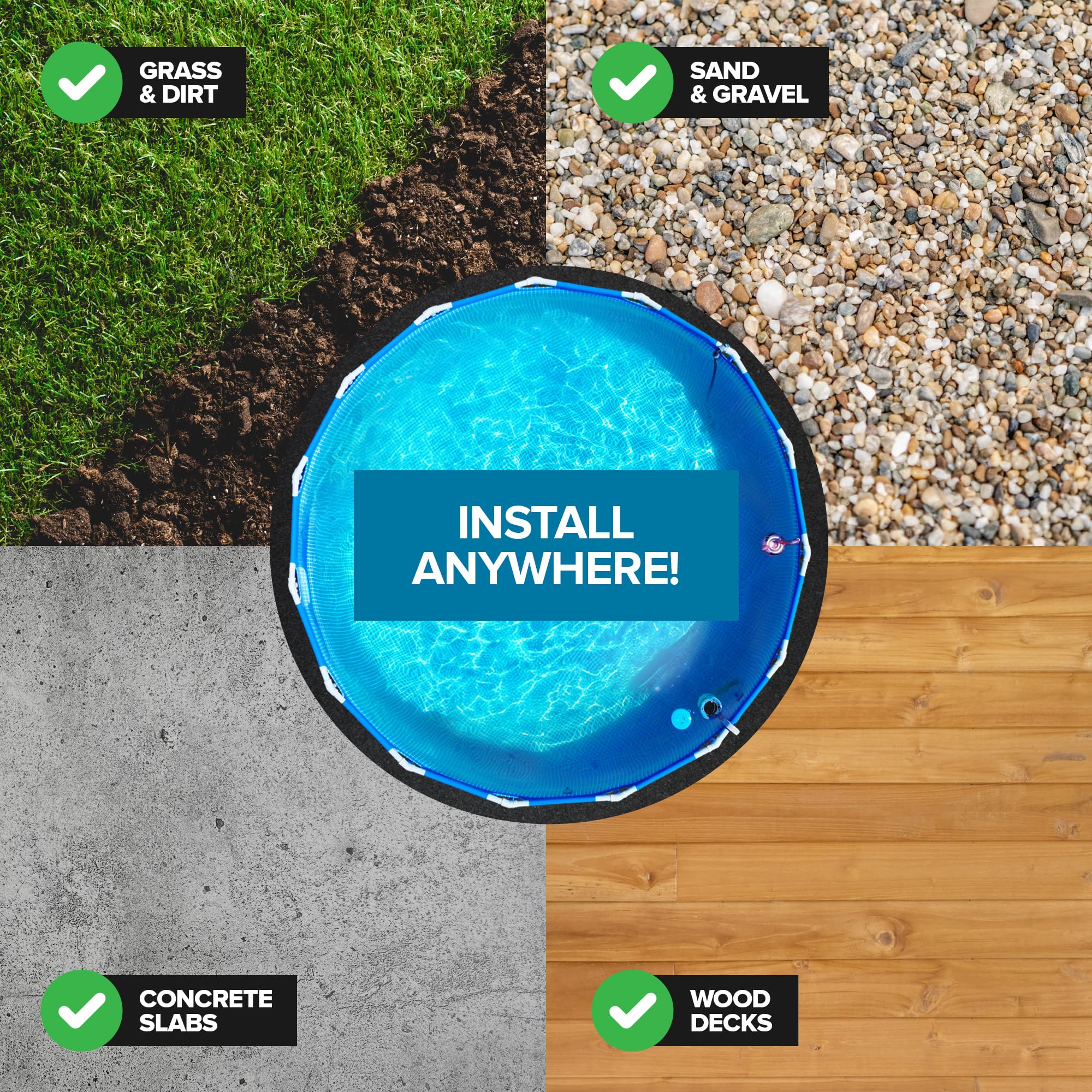 Modern Innovations padded comfort enhances poolside relaxation and footing