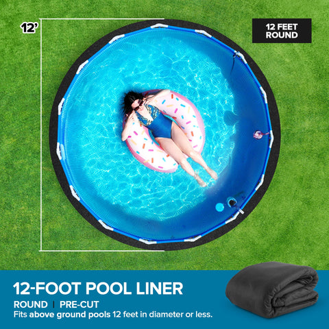 Modern Innovations pre-cut pool pad for easy installation under above-ground pools