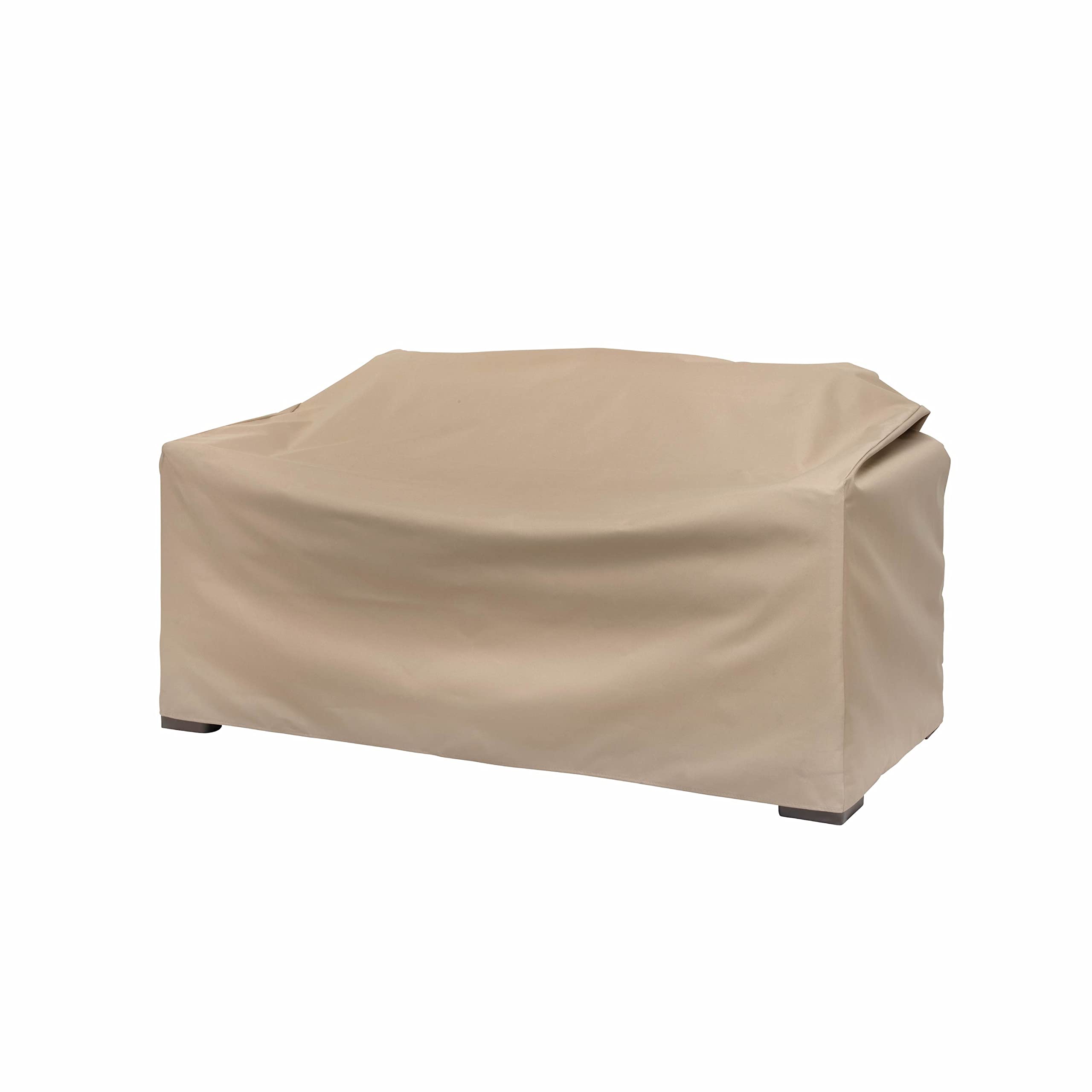 MODERN LEISURE Basics cover front view protects outdoor loveseat from weather