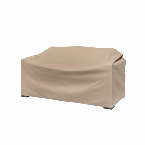 MODERN LEISURE Basics cover front view protects outdoor loveseat from weather