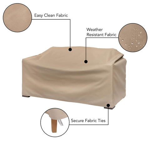 MODERN LEISURE Basics cover right side view demonstrates secure fit